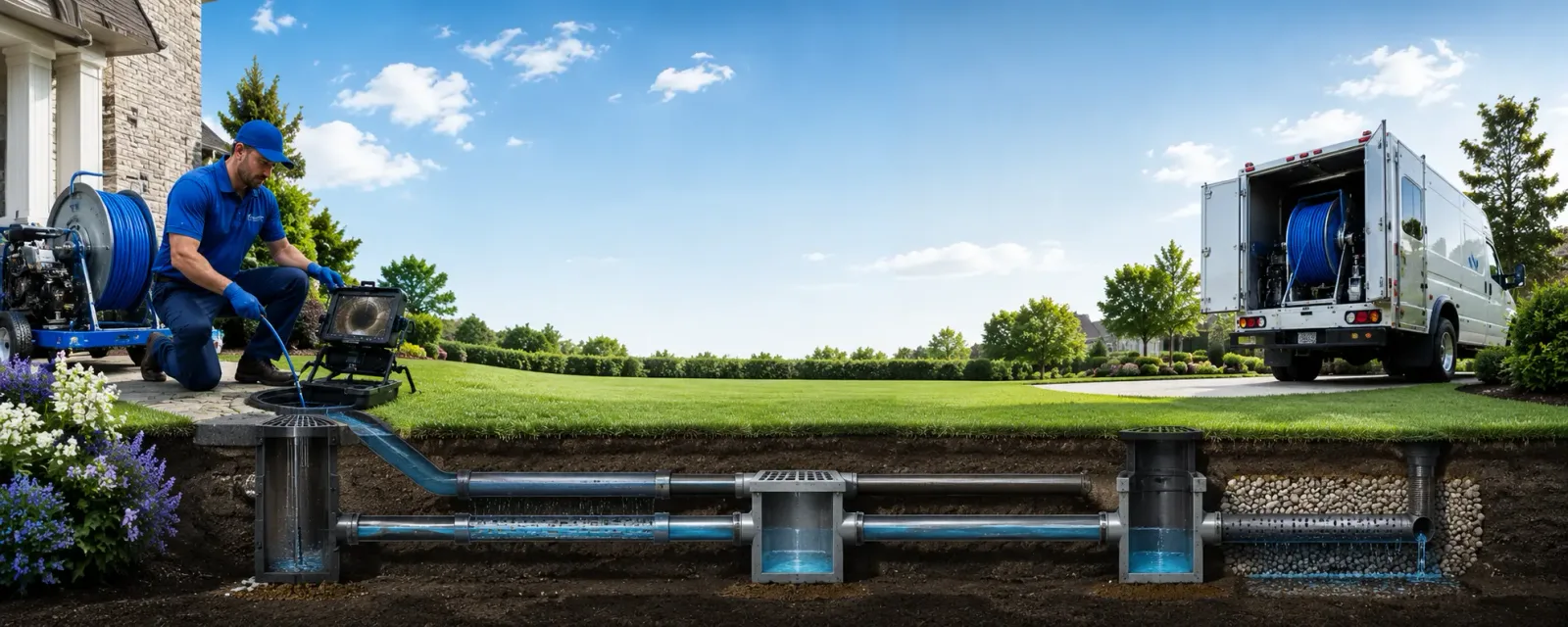 Outdoor drain cleaning information for Mcclure, IL
